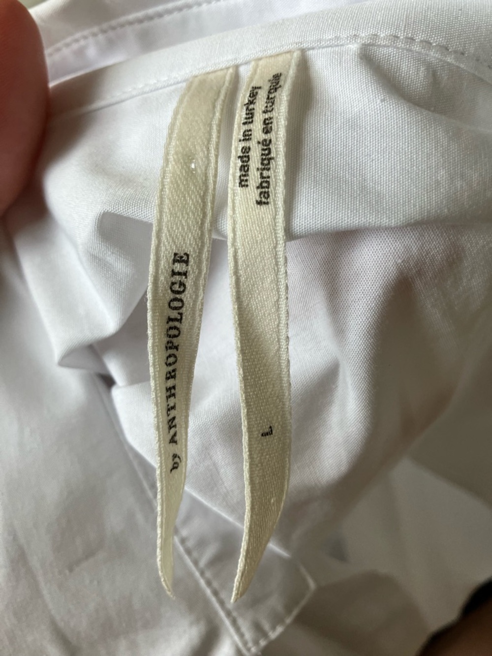 Anthropologie White Collared Tiered Maxi Dress - Picture 8 of 9